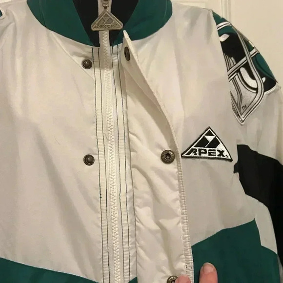 Pro Line by Apex One Vintage NFL New York Jets Green and White Men's Jacket, XL - Picture 3 of 6